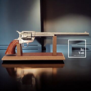 Charles Birebir Replika Uzun Namlu Revolver Altıpatlar Tabanca Maketi ABD 1873 Tarihi Silah Koleksiyonu Dekoratif Lüks Hediyelikler Ofis Hediyesi Dekorasyon