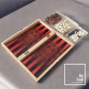 Pickford Ahşap Satranç ve Tavla Takımı Oyun Seti Hediyelik Masa Oyunu Ev ve Ofis Oyuncakları