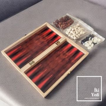 Pickford Ahşap Satranç ve Tavla Takımı Oyun Seti Hediyelik Masa Oyunu Ev ve Ofis Oyuncakları