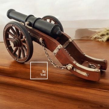 Depraz Metal Savaş Topu Arabası Nostaljik Metal Obje Vintage Dekor Antika Araç ve Araba Tasarımları Retro Hediyelik