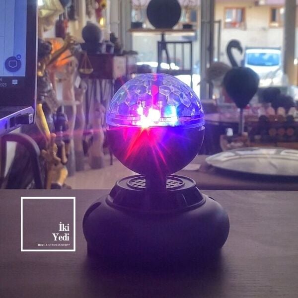 Bluetooth Hoparlörlü Gece Lambası Müzikle Senkronize Işık Gösterisi Oda Parti Dekoru Aydınlatma