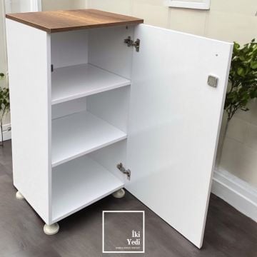 Stefan Kilitli Çok Amaçlı Dolap Modern Tasarım Raflı Ofis ve Ev Dolabı Ayakkabılık
