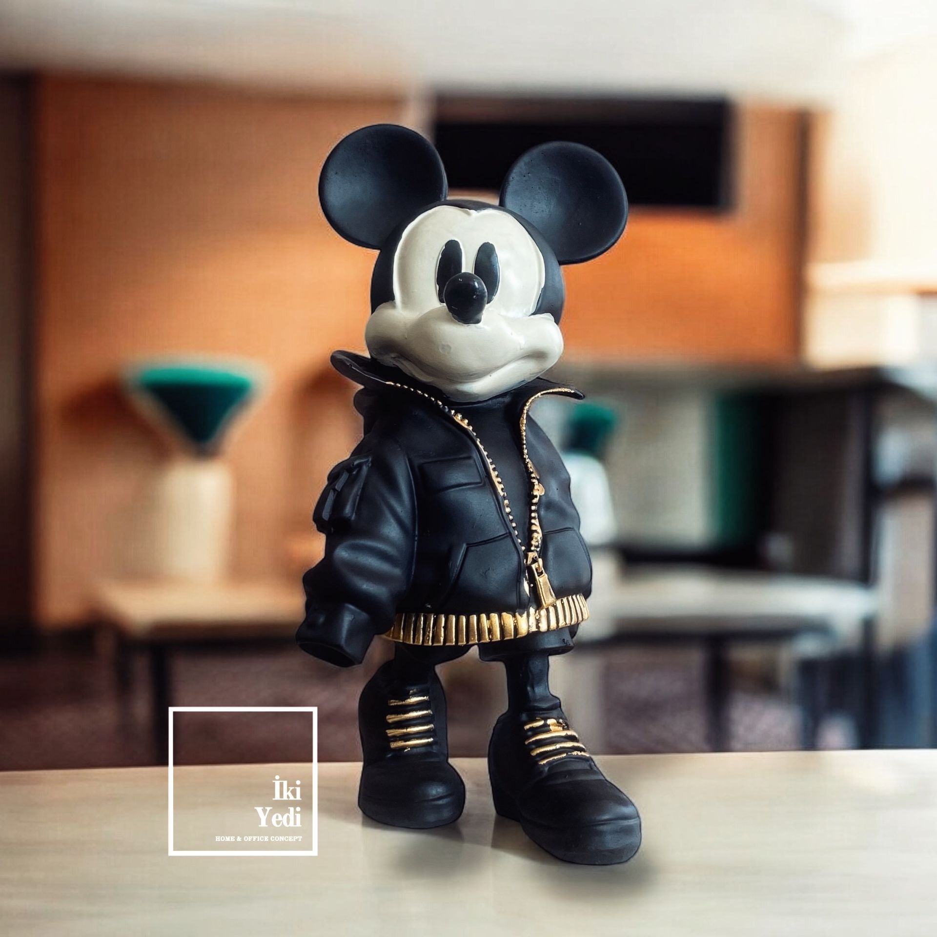 Sokak Modası Mickey Mouse Modern Tarzda Dekoratif Figür | Cool & Koleksiyonluk Ev Dekorasyonu Ofis Hediyesi Mickey77-1