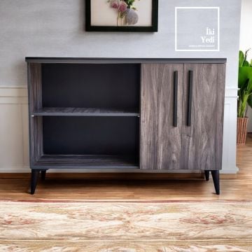 Bavyera 160 cm Konsol Tipi Ofis Dosya Dolabı Dosyalık Dolap Klasörlük Evrak Tv Ünitesi Çok Amaçlı Mobilya Ev Salon Büro Mobilyaları