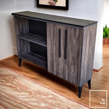 Bavyera 160 cm Konsol Tipi Ofis Dosya Dolabı Dosyalık Dolap Klasörlük Evrak Tv Ünitesi Çok Amaçlı Mobilya Ev Salon Büro Mobilyaları