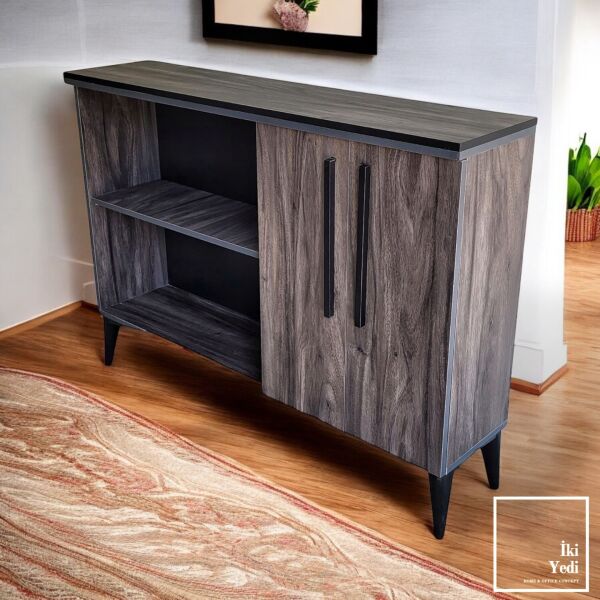 Bavyera 160 cm Konsol Tipi Ofis Dosya Dolabı Dosyalık Dolap Klasörlük Evrak Tv Ünitesi Çok Amaçlı Mobilya Ev Salon Büro Mobilyaları