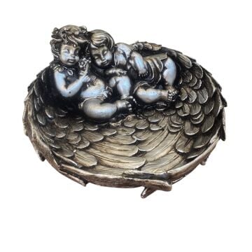 Meleklerin Yuvası : Melek Çocuk Figürlü Dekoratif Kase Masa Üstü Obje Biblo ve Aksesuar Ev Hediyesi