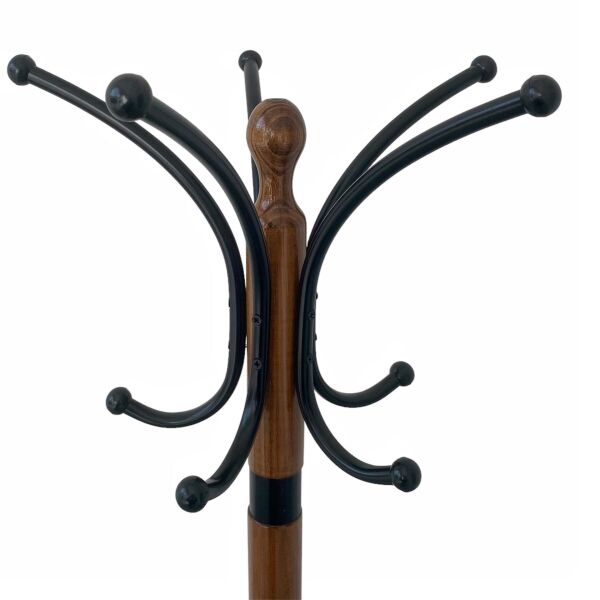 Zizou Ceviz Siyah Kayın Ağacı Masif Ahşap Askılık Demir Metal Portmanto Ev Ofis Büro Dekorasyon Dekoratif Hediyelik Mobilya Aksesuar