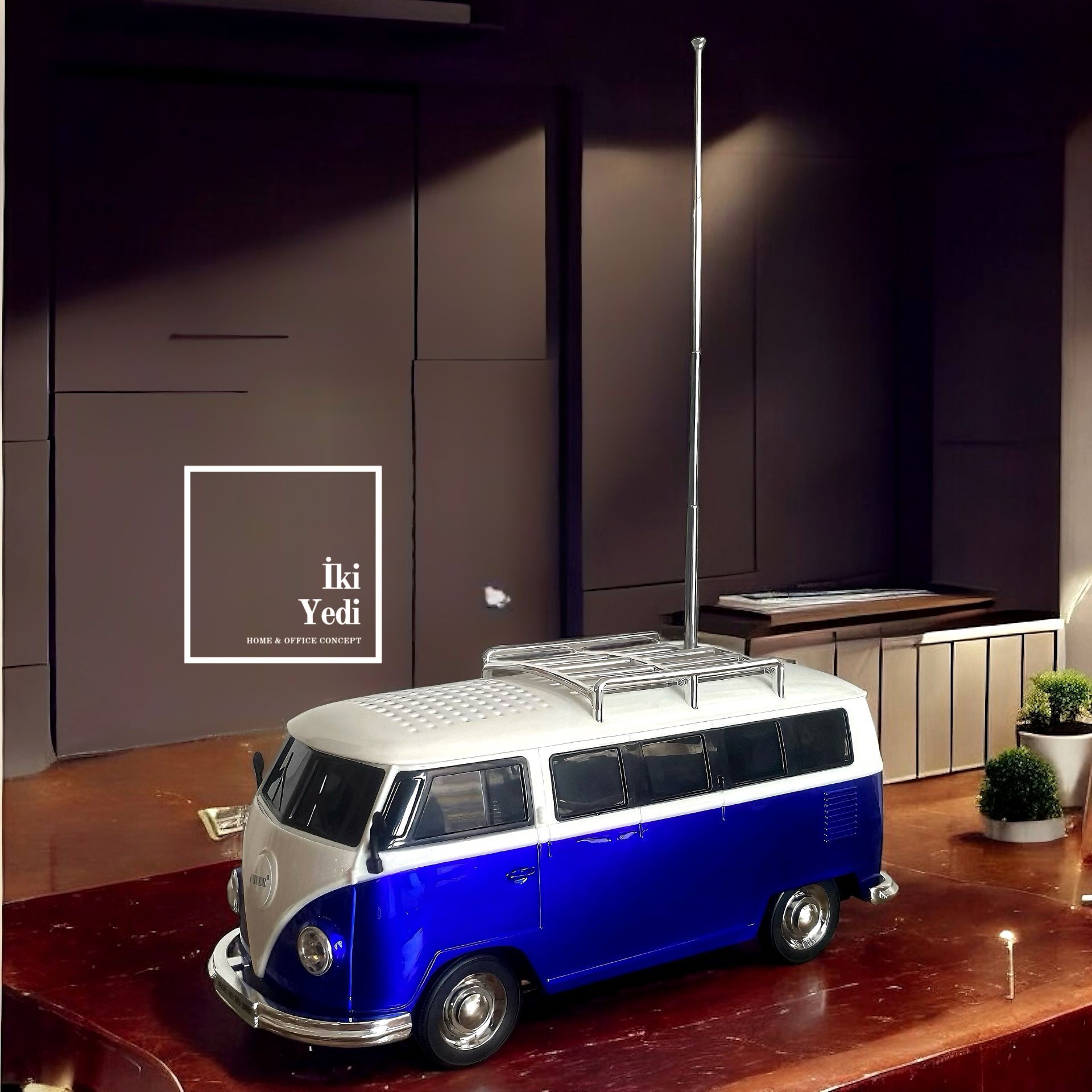 Wster Minibüs Araba Speaker Bluetooth Ses Bombası FM Radyo Müzikçalar USB'li Ofis Hediyesi