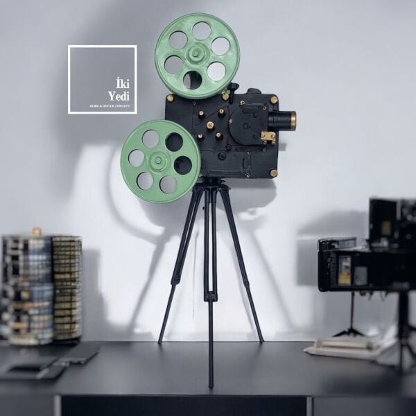 Javon 46 cm Tripod Kamera Objesi, Vintage Retro Dekoratif Aksesuar, Fotoğrafçılık Stüdyo Dekoru Şık