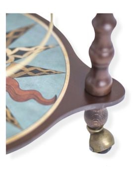 Bluedislas Mavi Dünya Bar Küresi, Ahşap Ayaklı Şaraplık, Dekoratif İçki Arabası ve Sunum Sehpası