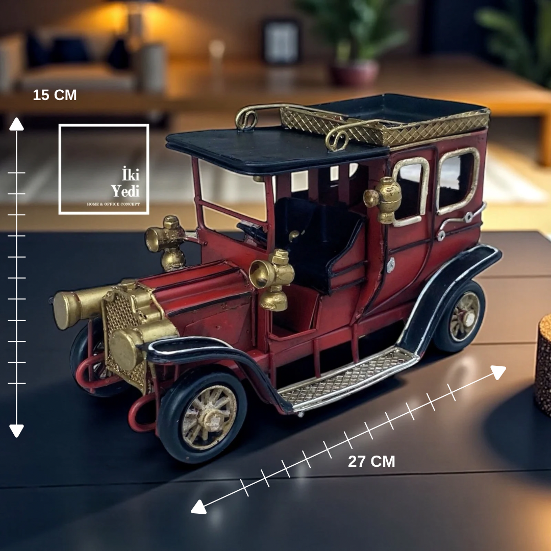 Shepherd Dekoratif Metal Araba Maketi Ford Classic Coupe Model Vintage Dekor Retro Hediyelik Obje