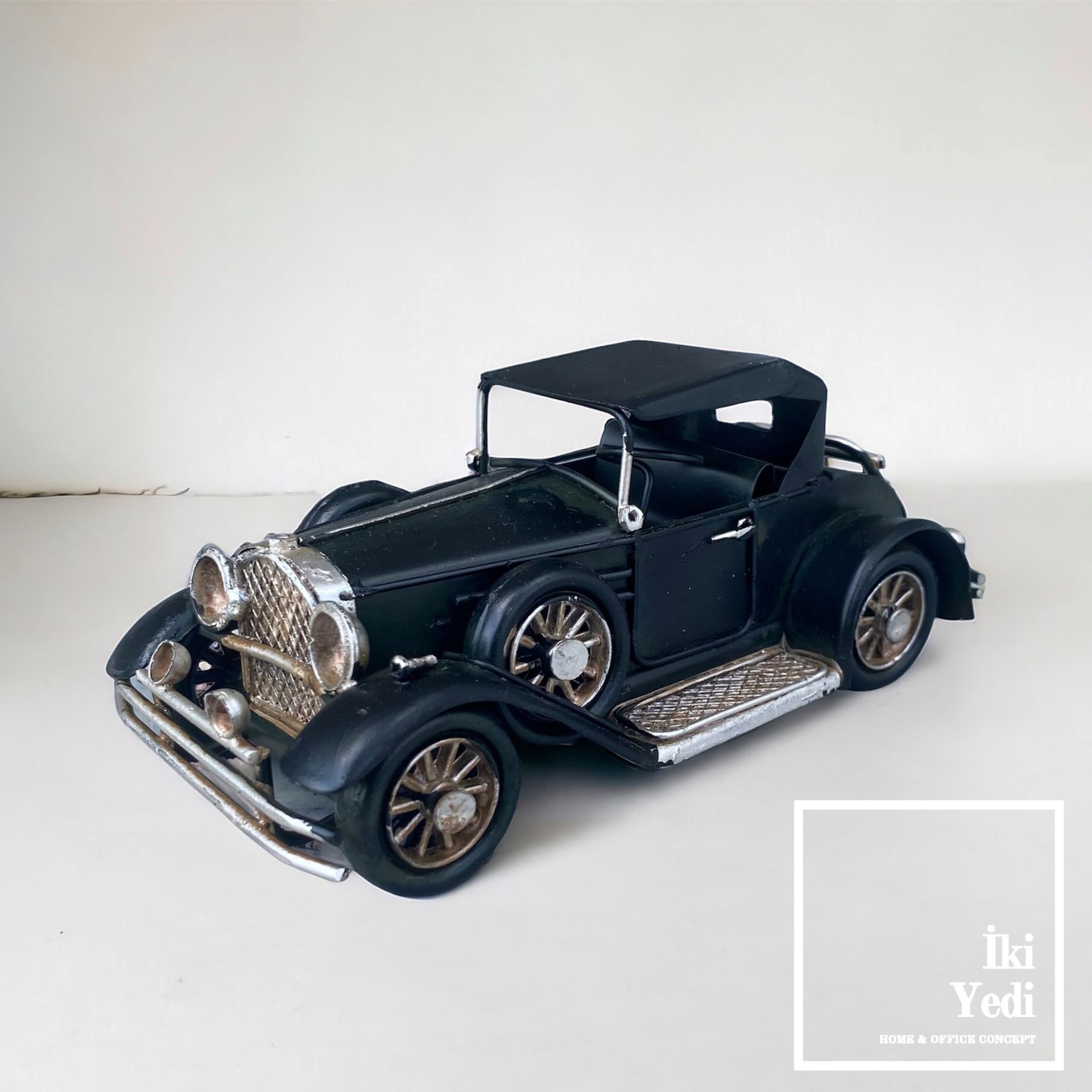 Roche Dekoratif Metal Araba Maketi Ford Classic Window Coupe Model Vintage Dekor Retro Hediyelik Obje