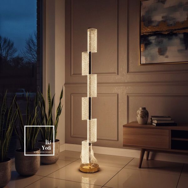 Corvinus Şarjlı LED Lambader 127 cm Dokunmatik Renk Değiştiren Modern Dekoratif Ayaklı Aydınlatma
