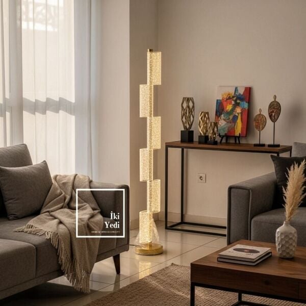 Corvinus Şarjlı LED Lambader 127 cm Dokunmatik Renk Değiştiren Modern Dekoratif Ayaklı Aydınlatma