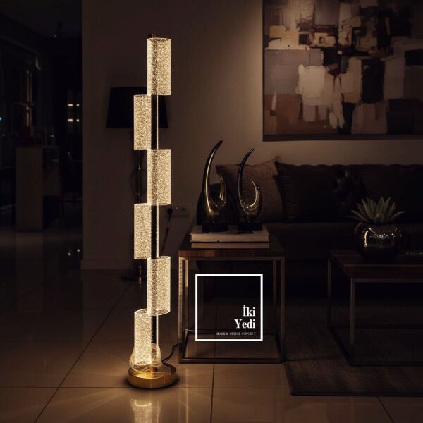 Corvinus Şarjlı LED Lambader 127 cm Dokunmatik Renk Değiştiren Modern Dekoratif Ayaklı Aydınlatma