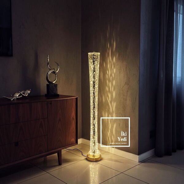 Corvinus Şarjlı Dokunmatik LED Lambader Renk Değiştiren Modern Salon Yatak Odası Aydınlatma 126 cm