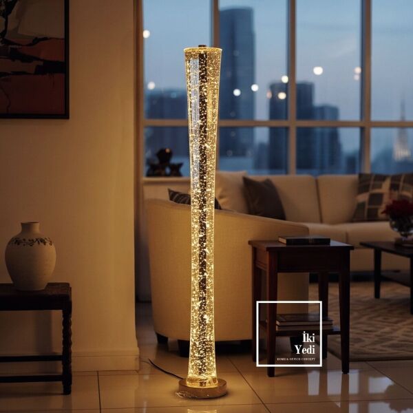 Corvinus Şarjlı Dokunmatik LED Lambader Renk Değiştiren Modern Salon Yatak Odası Aydınlatma 126 cm