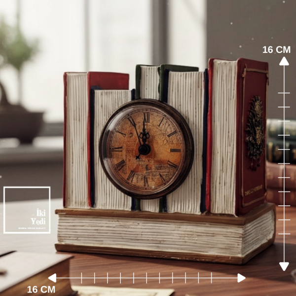 Kanuni Sultan Süleyman Figürlü Kalemlikli Masa Saati Tarihi Ofis Hediyesi Osmanlı Temalı Dekor Şık