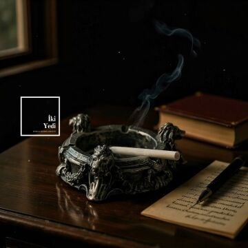 Orci Aslan Figürlü Antik Küllük Dekoratif Kültablası Retro Masa Üstü Obje Ev Ofis Aksesuarı Ekonomi