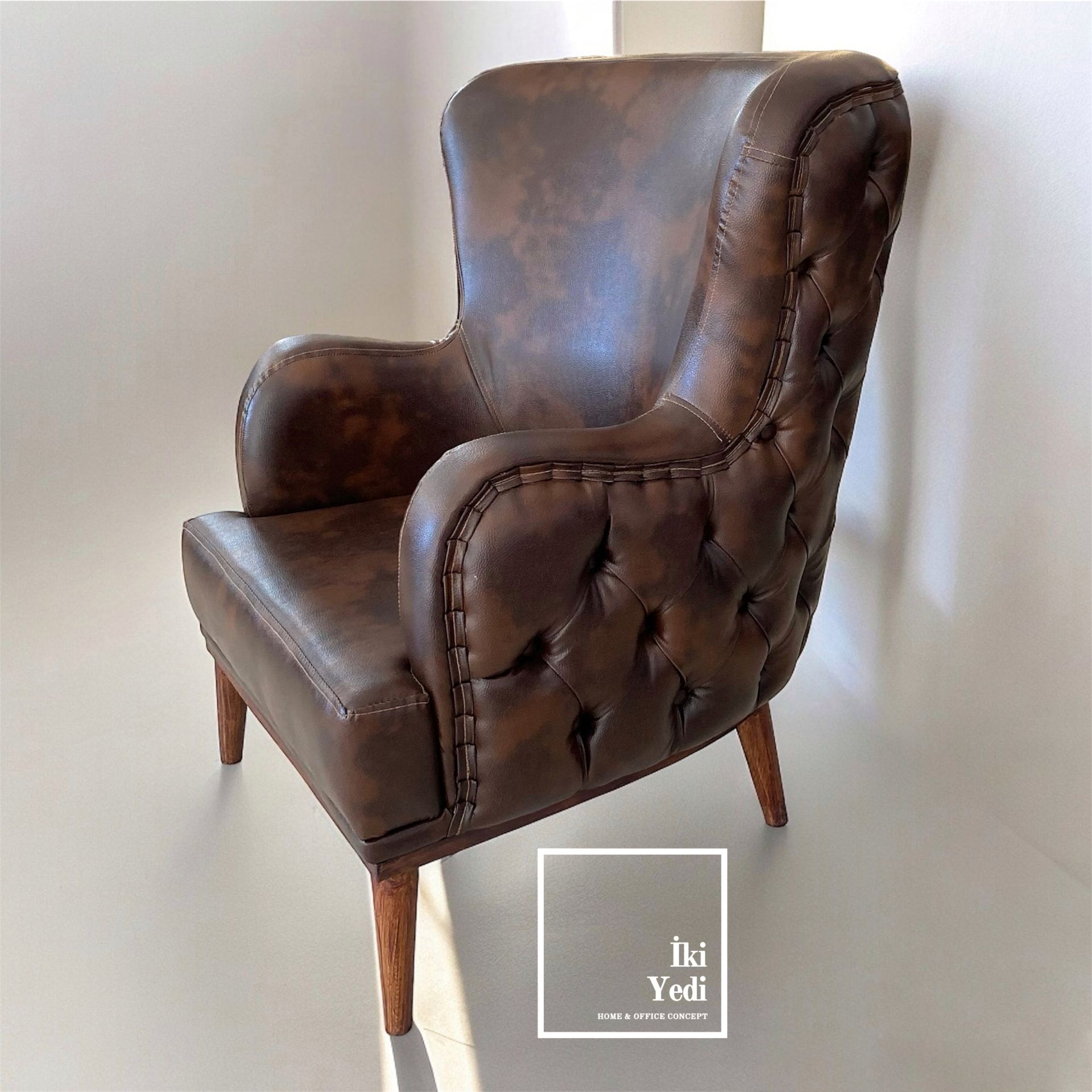 Hector Tekli Chester Berjer Ofis Bekleme Koltuğu Büro Dinlenme Koltukları Salon Makam Okuma Baba Koltuğu Lobi