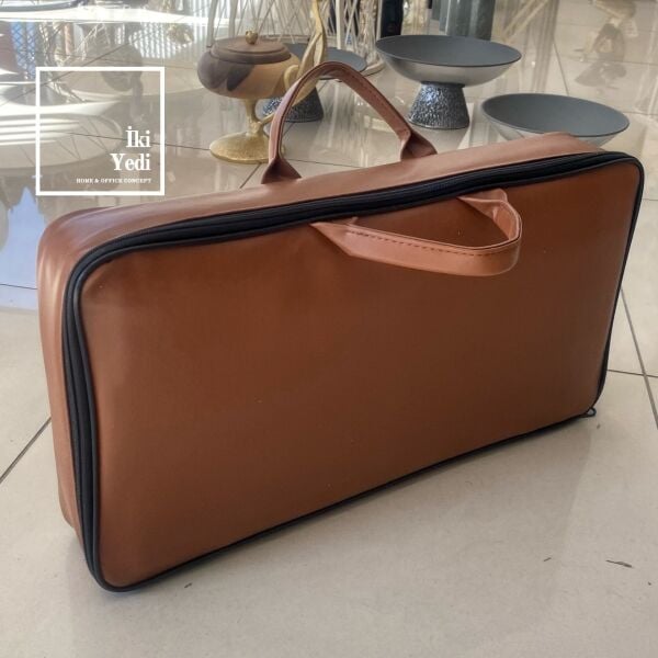 Su Dalgası Efektli Oymalı Timsahlı Masif Ahşap Tavla Takımı Ahşap Satranç ve Dama Çift Taraflı