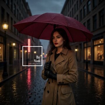 Henry Bordo Katlanabilir Portatif Şemsiye | Şehir Şıklığında Kompakt Konfor (100x66 cm) Hediyelik