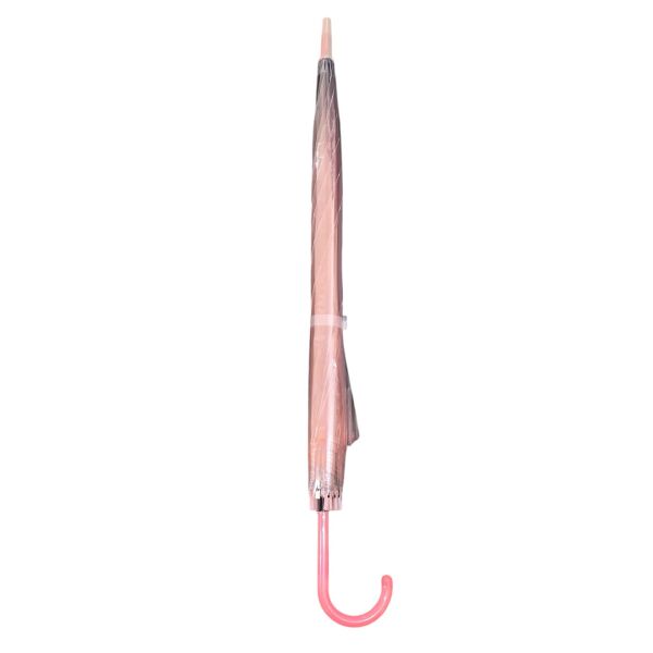 Robzom Pembe Şeffaf Şemsiye | Romantik Tarzda Şeffaf Kubbe Şemsiye (90x70 cm) Hediyelik Eşyalar