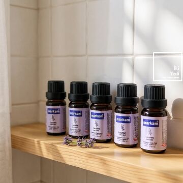 5 Adet - Saf Esansiyel Yağ - Oda Ve Ortam Kokusu - Lavanta Aromatik Uçucu Yağ 5x10ml
