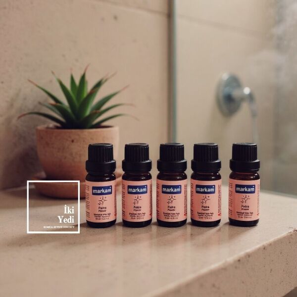 5 Adet - Saf Esansiyel Yağ - Oda Ve Ortam Kokusu - Pudra Aromatik Uçucu Yağ 5x10ml