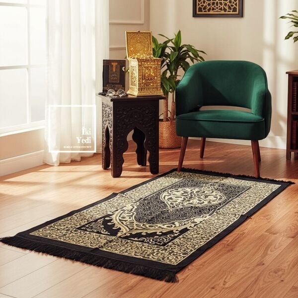 Mahfuz Şık Kur’an Kutusu Seti – Seccade, Tesbih ve Kur’an-ı Kerim Özel Hediye Seti Geleneksel Dini