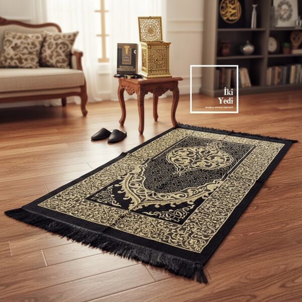 Mahfuz Şık Kur’an Kutusu Seti – Seccade, Tesbih ve Kur’an-ı Kerim Özel Hediye Seti Geleneksel Dini