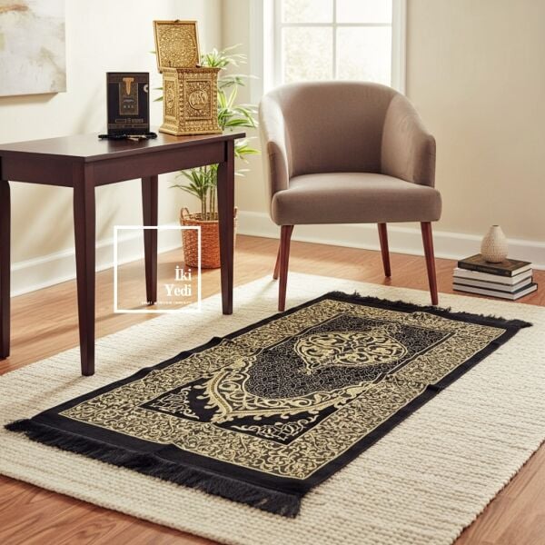 Mahfuz Şık Kur’an Kutusu Seti – Seccade, Tesbih ve Kur’an-ı Kerim Özel Hediye Seti Geleneksel Dini