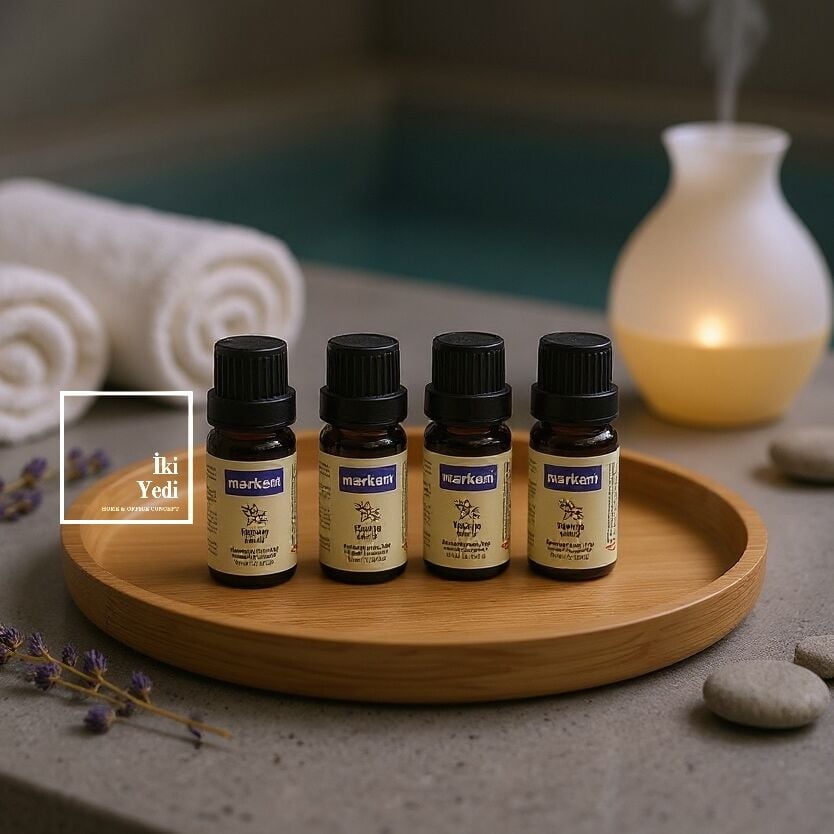 4 Adet - Saf Esansiyel Yağ - Oda Ve Ortam Kokusu - Vanilya Aromatik Uçucu Yağ 4x10ml