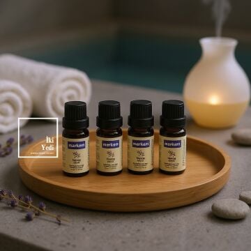 4 Adet - Saf Esansiyel Yağ - Oda Ve Ortam Kokusu - Vanilya Aromatik Uçucu Yağ 4x10ml