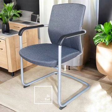 Orijinal Goldsit Venus Kaliteli Ofis Sandalyesi Bekleme Koltuğu Büro Koltukları Misafir Sınıfı Üst Düzey Beyaz Gri