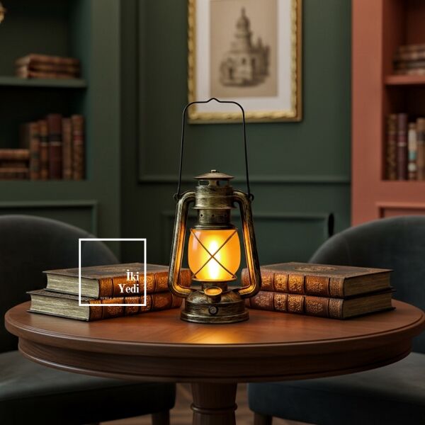 Shilton Bilgelik Işığı Dokunmatik Şarjlı Dekoratif Fener Lamba 3 Kademeli Ambiyans Işığı Hediyelik