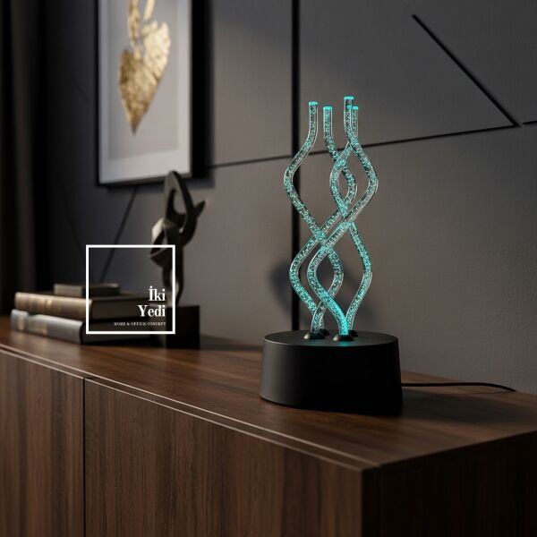 Tigana Işık Balesi Renk Değiştiren Dokunmatik Modern LED Gece Lambası Ofis ve Ev Dekoru Hediyelik