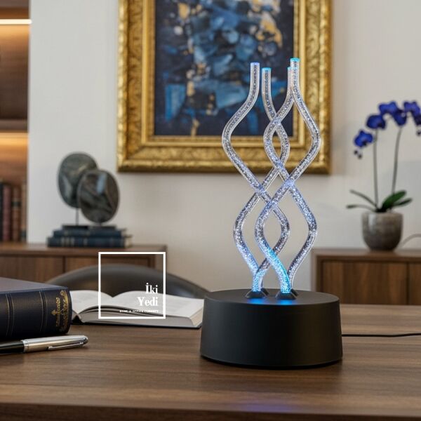 Tigana Işık Balesi Renk Değiştiren Dokunmatik Modern LED Gece Lambası Ofis ve Ev Dekoru Hediyelik