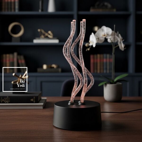 Tigana Işık Balesi Renk Değiştiren Dokunmatik Modern LED Gece Lambası Ofis ve Ev Dekoru Hediyelik