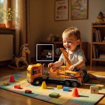 Bennett Ekskavatör Maketi İş Makinesi Modeli Obje Ofis Hediyesi Müteahhit Mühendis İnşaat Tema