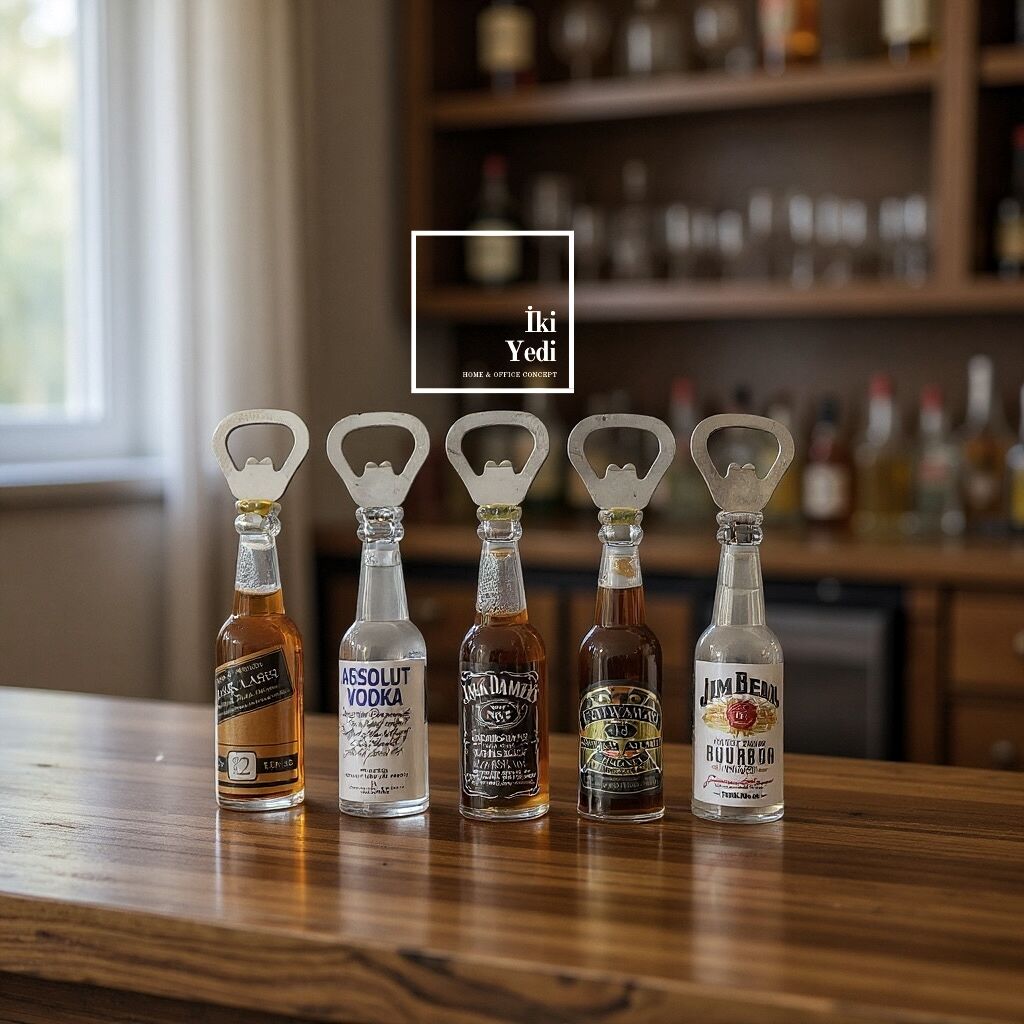 Dekoratif Şişe Tasarımlı Magnet Açacaklar Pratik Eğlenceli Şişe Açacağı Hediyelik