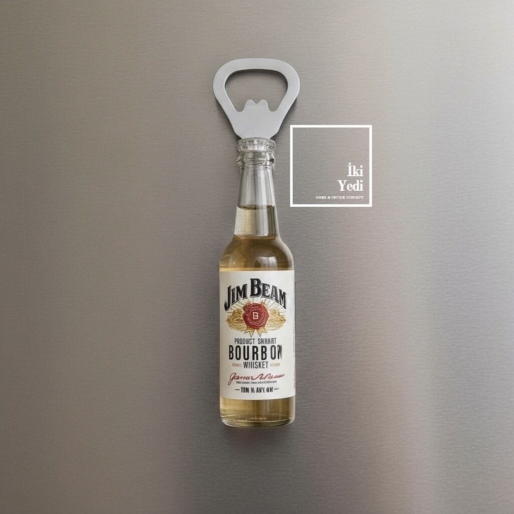 Dekoratif Şişe Tasarımlı Magnet Açacaklar Pratik Eğlenceli Şişe Açacağı Hediyelik 77-5