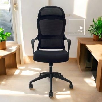 Goldsit Space Kaliteli Yönetici Koltuğu Ofis Çalışma Sandalyesi Büro Makam Koltukları Tasarım Fileli Bel Destekli Garantili