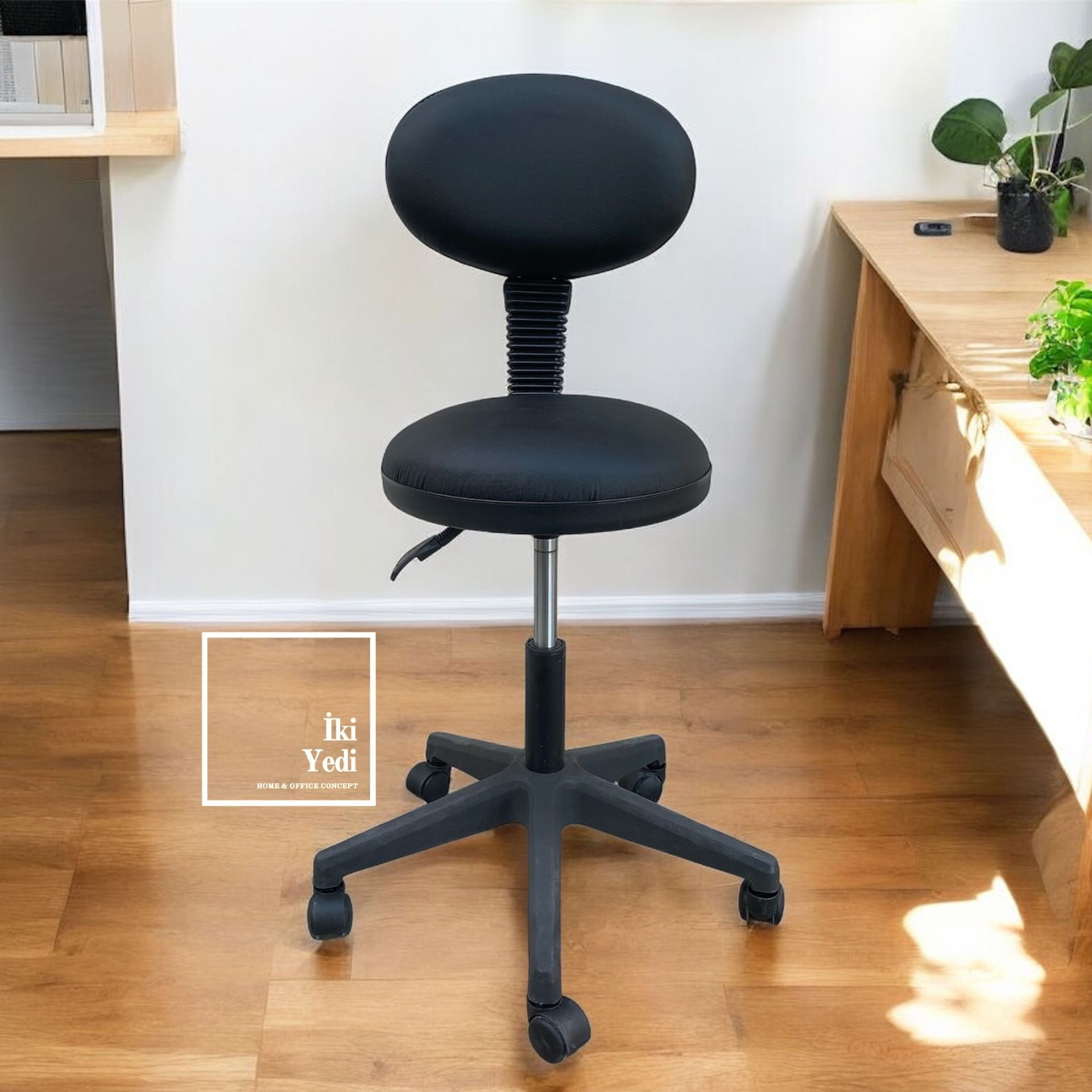 Portland Kalın Süngerli Ofis Sandalyesi Büro Koltuğu Döner Koltuk Bilgisayar Çalışma Personel Sekreter Kolsuz Deri veya Kumaş