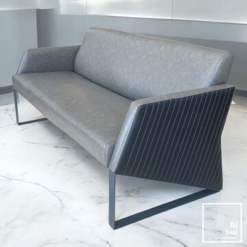 Palermo Lüks Makam Oda Takımı VIP Ofis Mobilyası Metal Demir Ayaklı Kaliteli Büro Mobilyaları