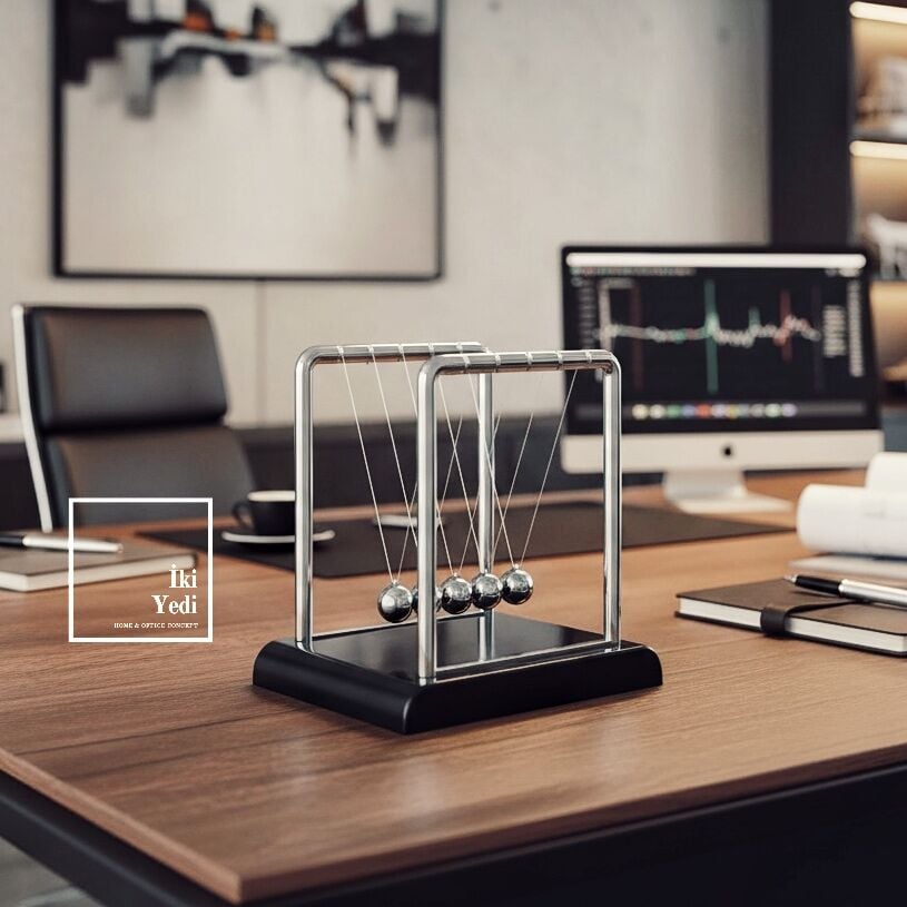 Ernest 771 Newton Denge Topları Dekoratif Masa Üstü Aksesuar Ofis ve İş Hediyelik Obje Süs Ürünleri