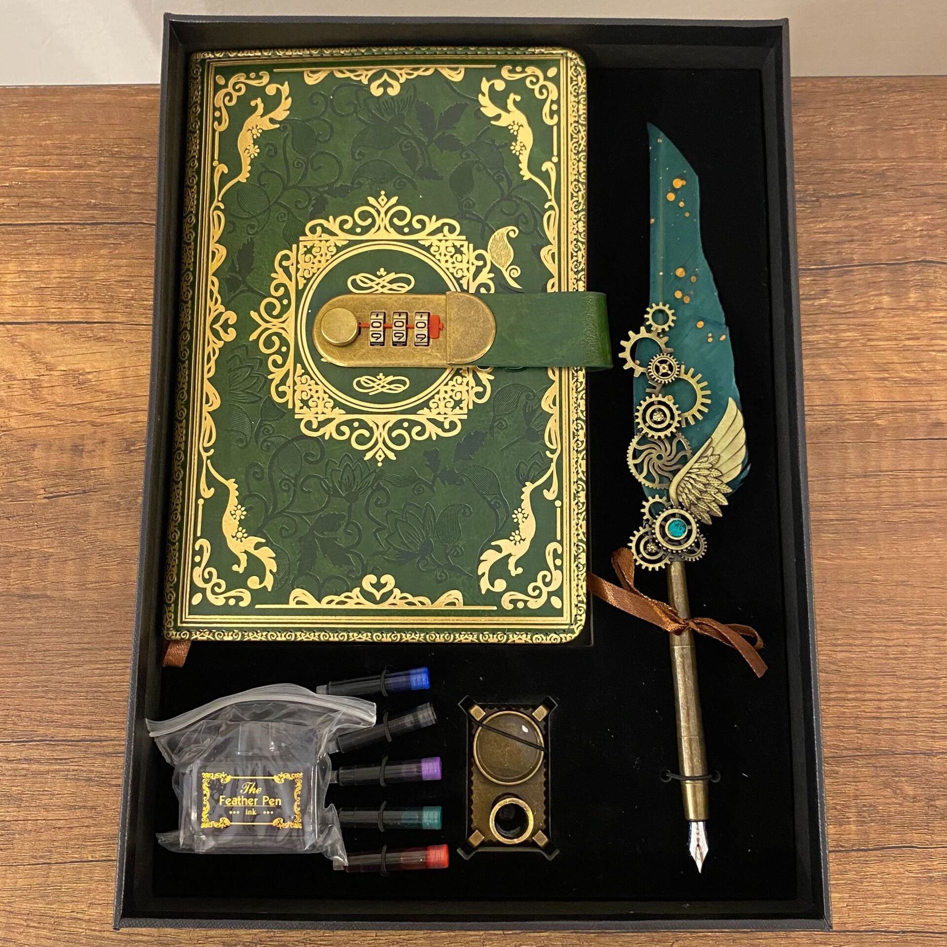 Kathe 772 Şifreli Defterli Divit Hokka Seti Kaligrafi Yazı Takımı Ofis Hediyesi Masa Üstü Aksesuar