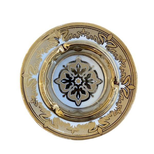 Tominay 772 Kraliyet Dokunuşu Seramik Küllük Dekoratif Masa Üstü Aksesuar Ofis Ev Hediyesi Tasarım