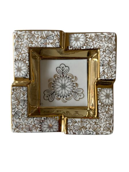 Tominay 7710 Kraliyet Dokunuşu Seramik Küllük Dekoratif Masa Üstü Ofis Aksesuar Hediyelik Eşyalar